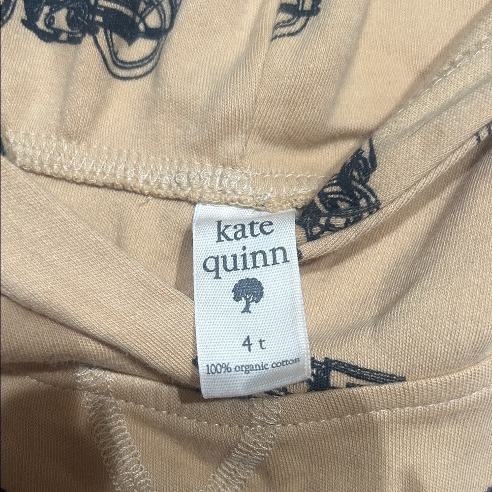 Kate Quinn Tan Motorcycle Print Hoodie - Picture 2 of 3